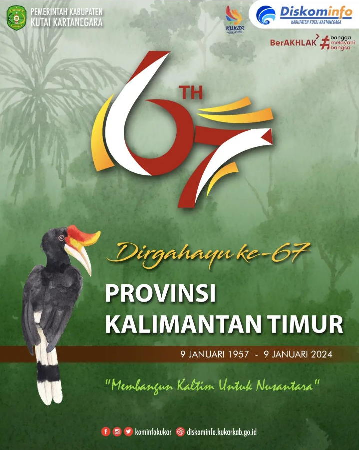 Dirgahayu Provinsi Kalimantan Timur yang ke-67